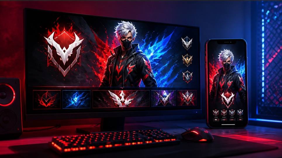 Free Fire gaming profile prompt design visual