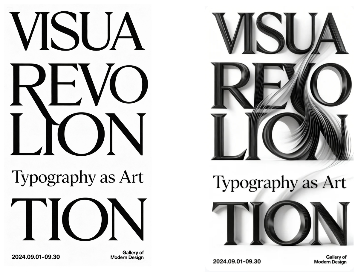 Conversia unui poster grafic într-un poster animat cu efecte mișcătoare.