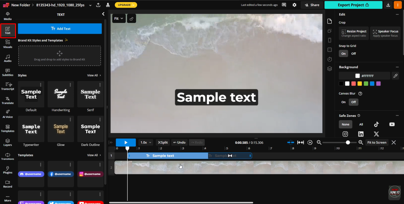 Kapwing - an easy-to-use animation text generator