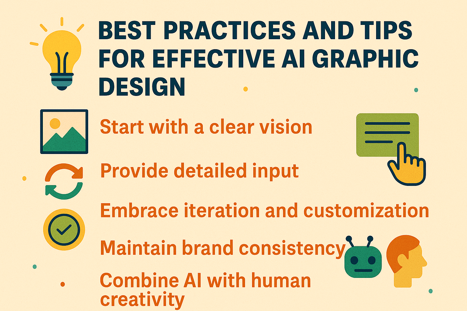 Tips for effective AI graphic design