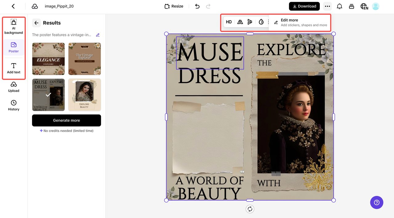 Customize your poster