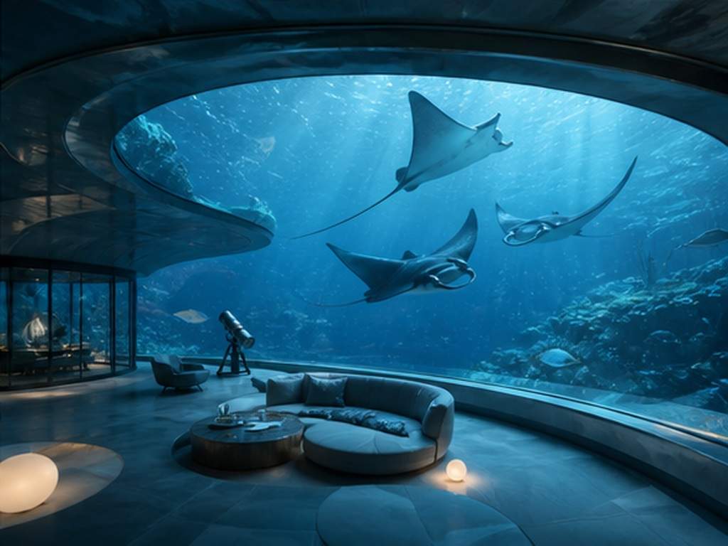 Civitai AI Prompt Prompt Beispiel 6 - Unterwasser-Observatorium