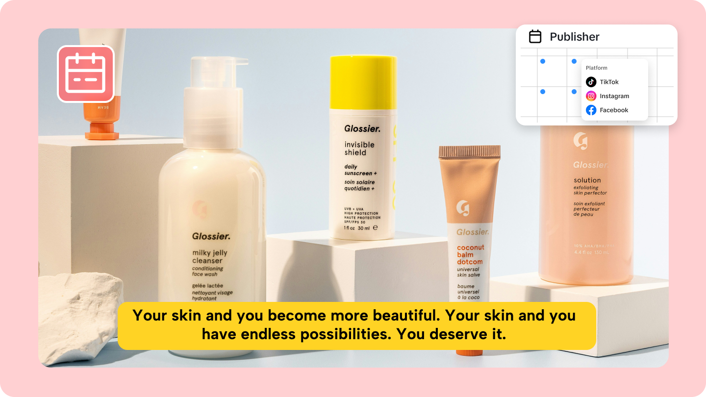 social media content calendar
