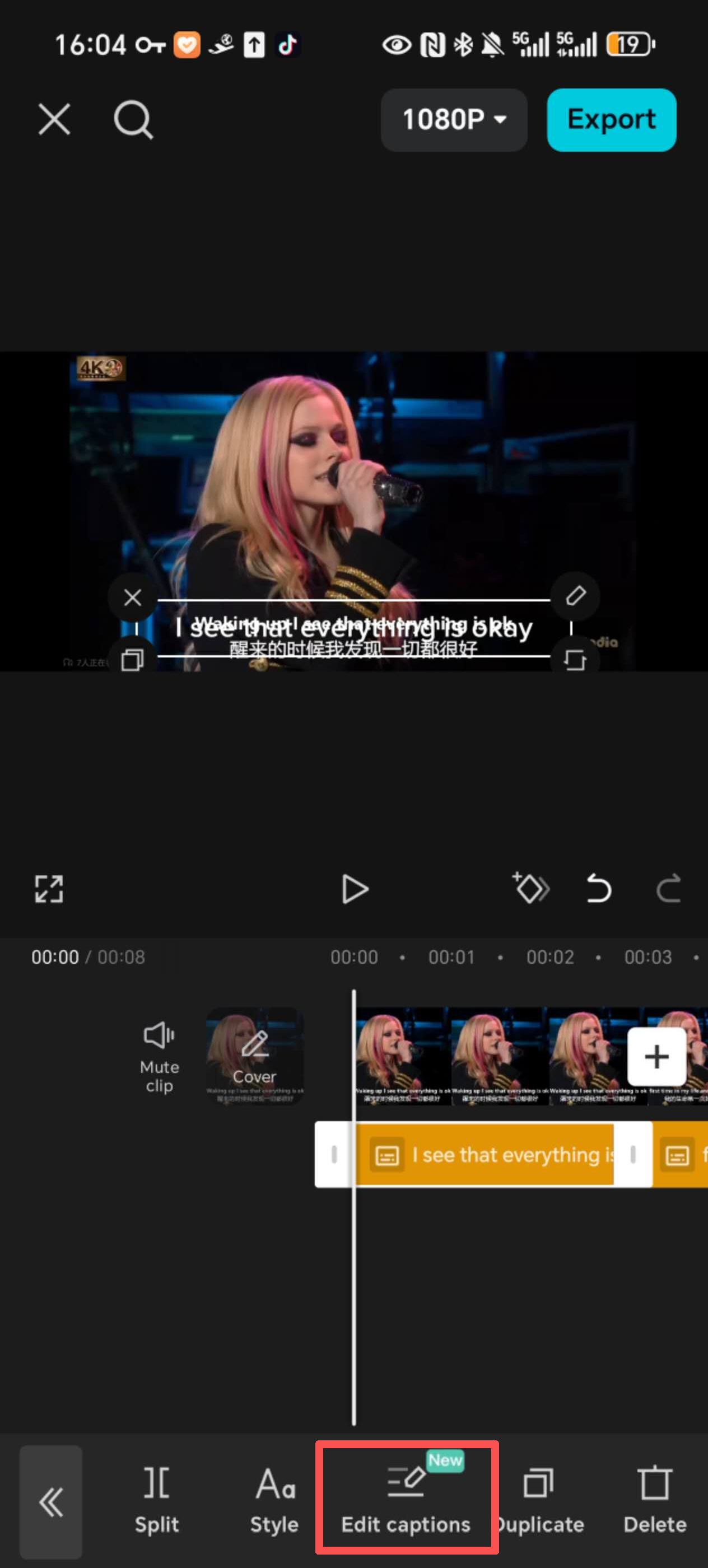 Upravit danmu na libovolné časové ose