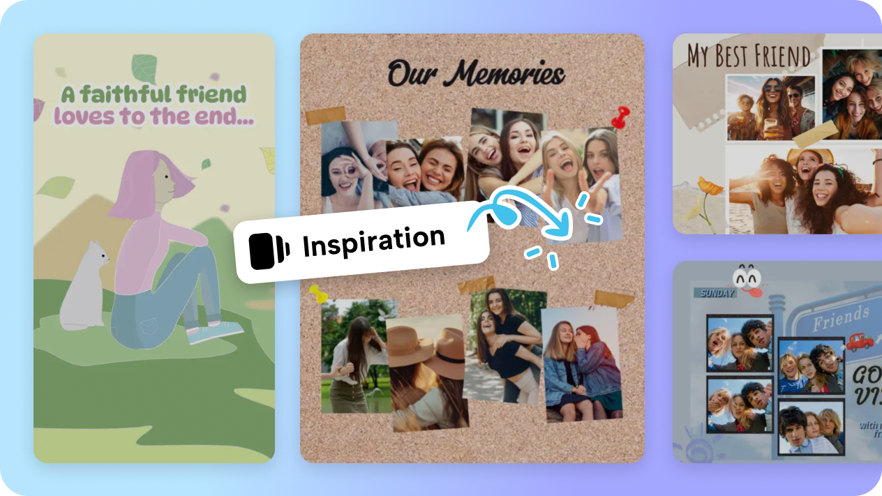 Template library for friendship poster