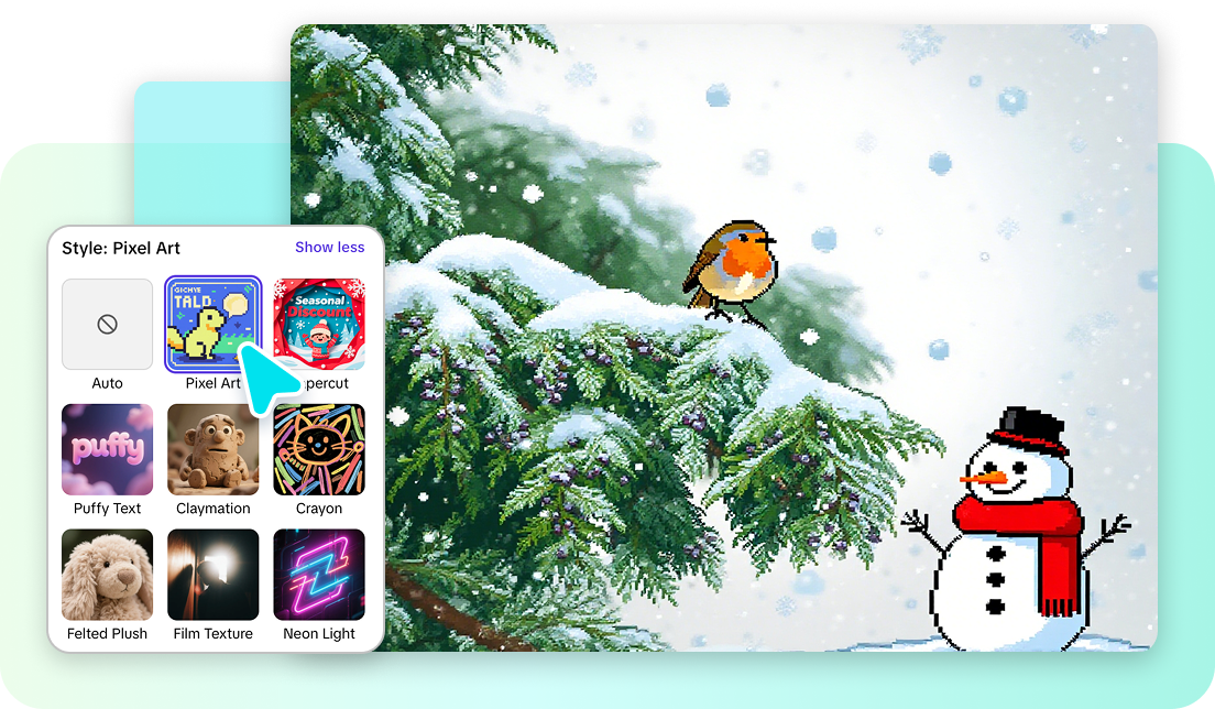 Select your preferred style for maximum uniqueness