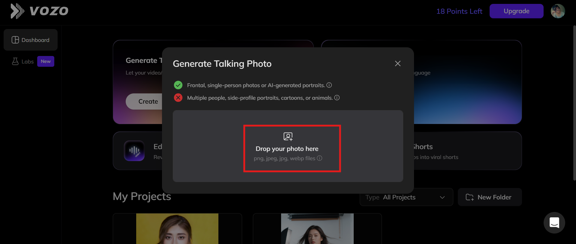 Upload an image