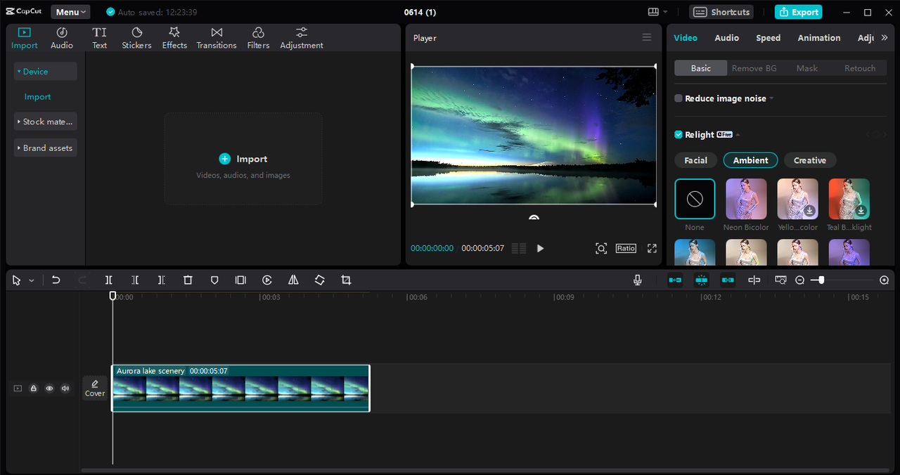 CapCut desktop video editor