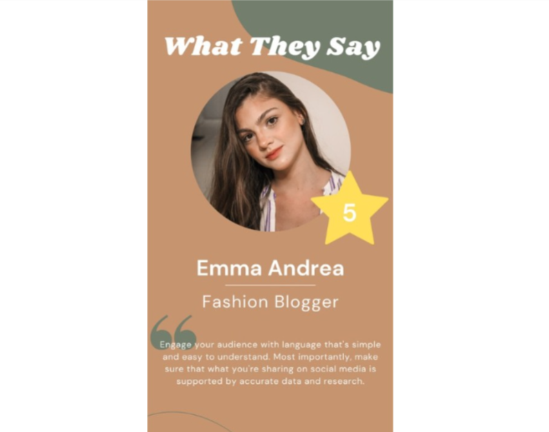 Brown and Green Delicate Instagram Story template