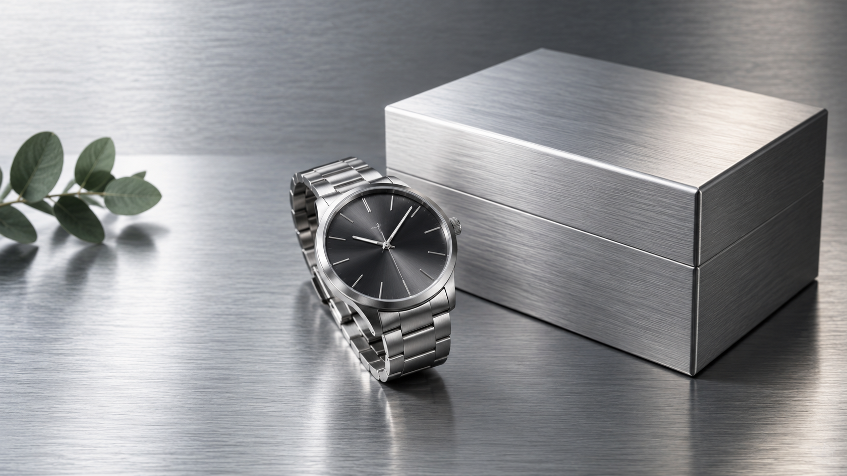 Social-Ready Brushed Tin Finish example for brushed tin