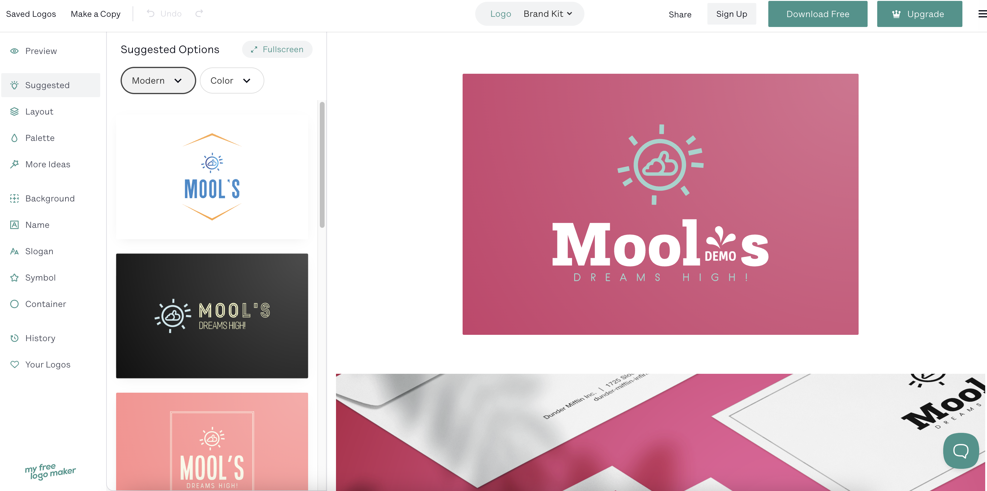 MyFreeLogoMaker for free logo design and download