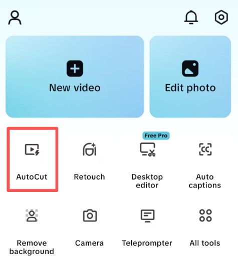 Select "Auto-Clip" in the template section