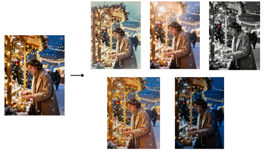 Batch retouching feature in Dreamina