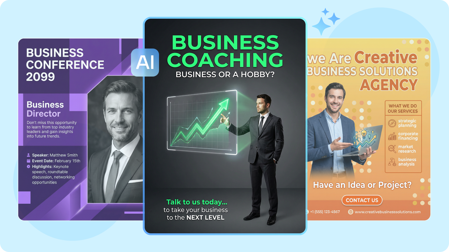 วิธีการออกแบบโปสเตอร์ธุรกิจเพื่อทัศนวิสัยและการมีส่วนร่วมที่มากขึ้น