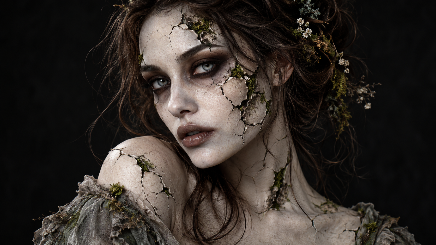 zombie makeup prompts example