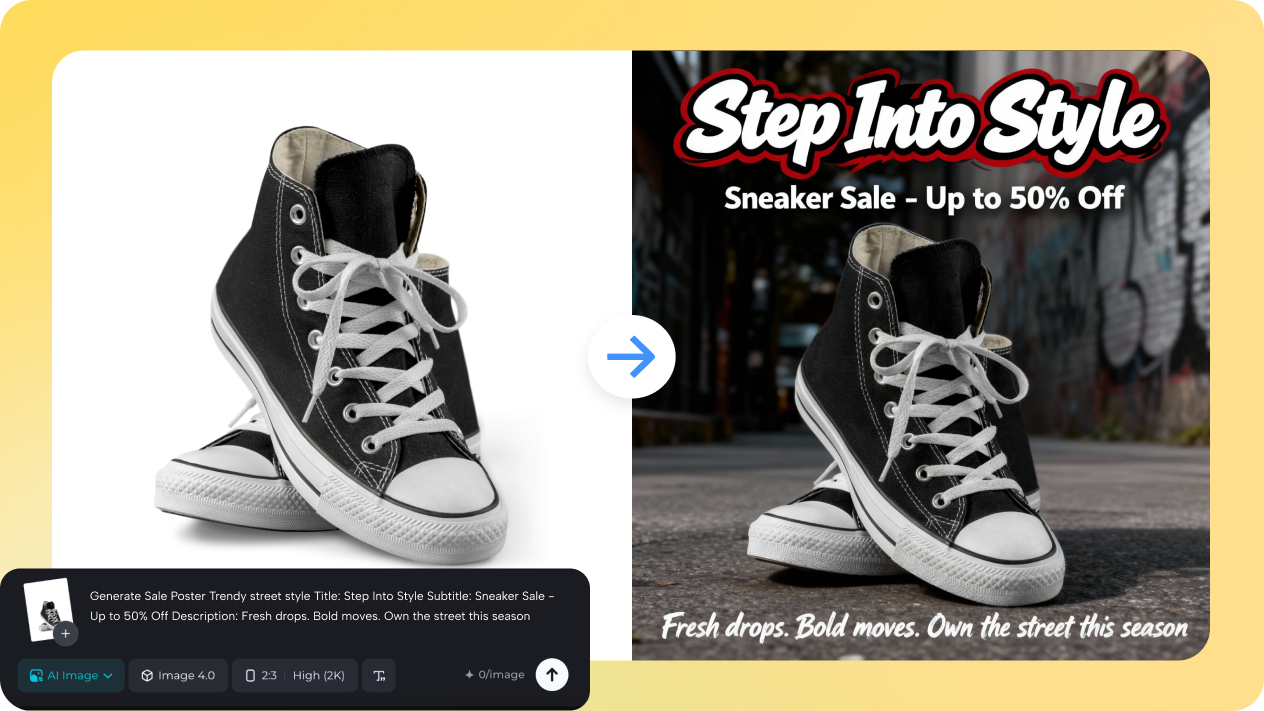 reduction poster with image