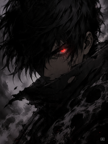 Dark fantasy anime gaming profile picture generated by Pippit