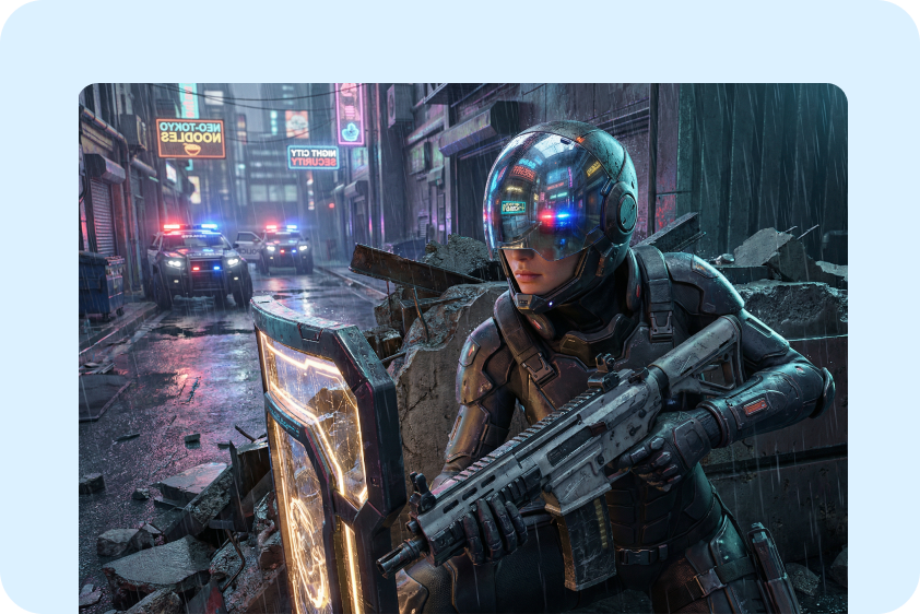 Concevez des personnages de jeux cyberpunk à l'aide de l'IA