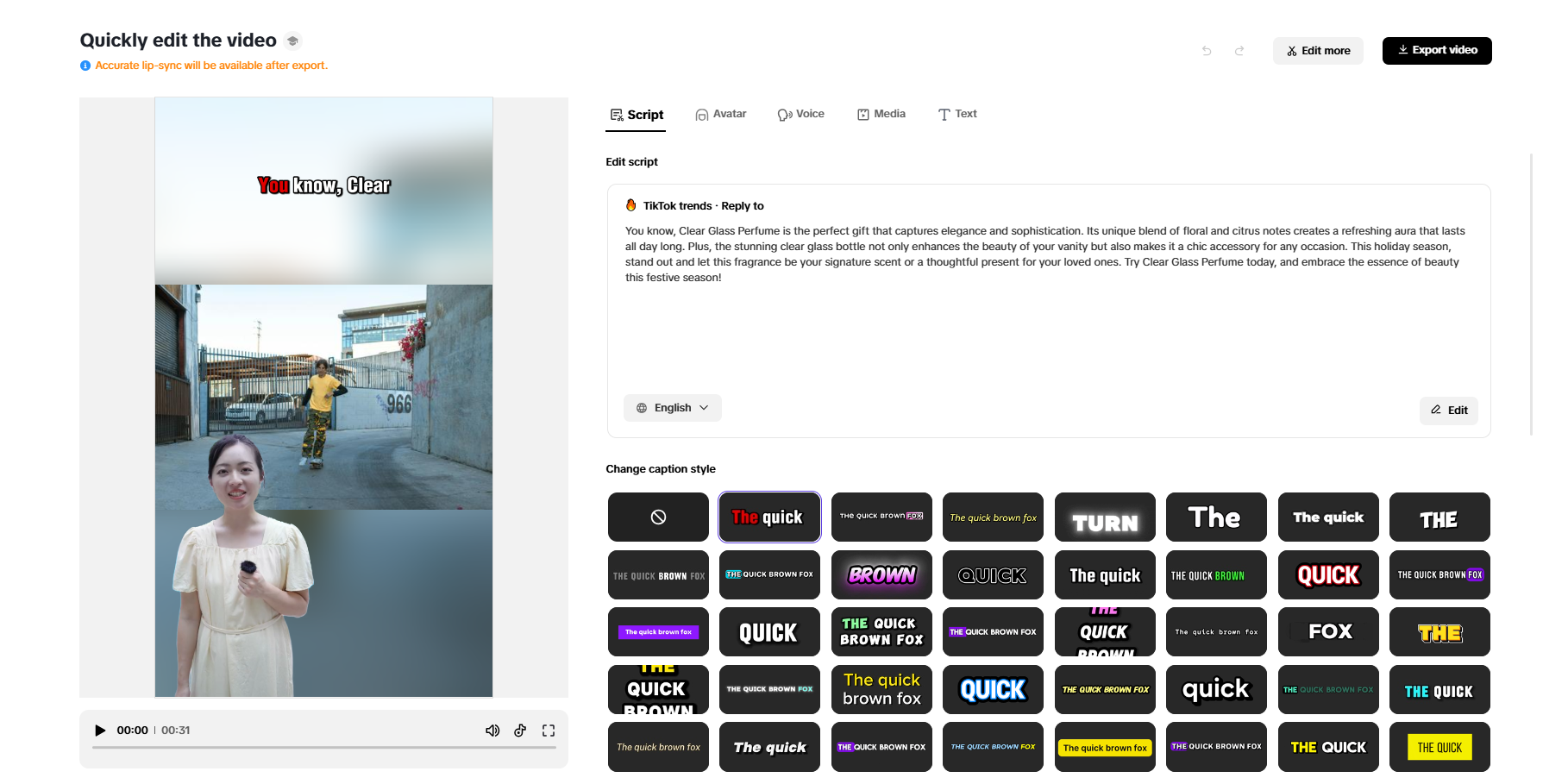 Automated voiceovers and subtitling