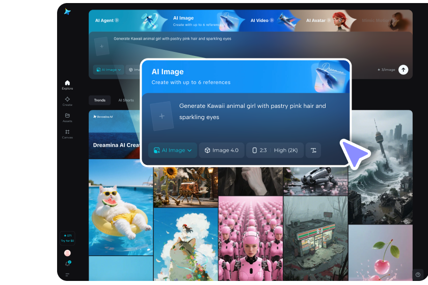 enter prompt or upload