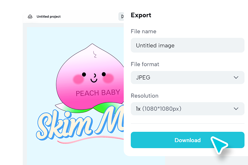 Unduh dan simpan logo kartun Anda