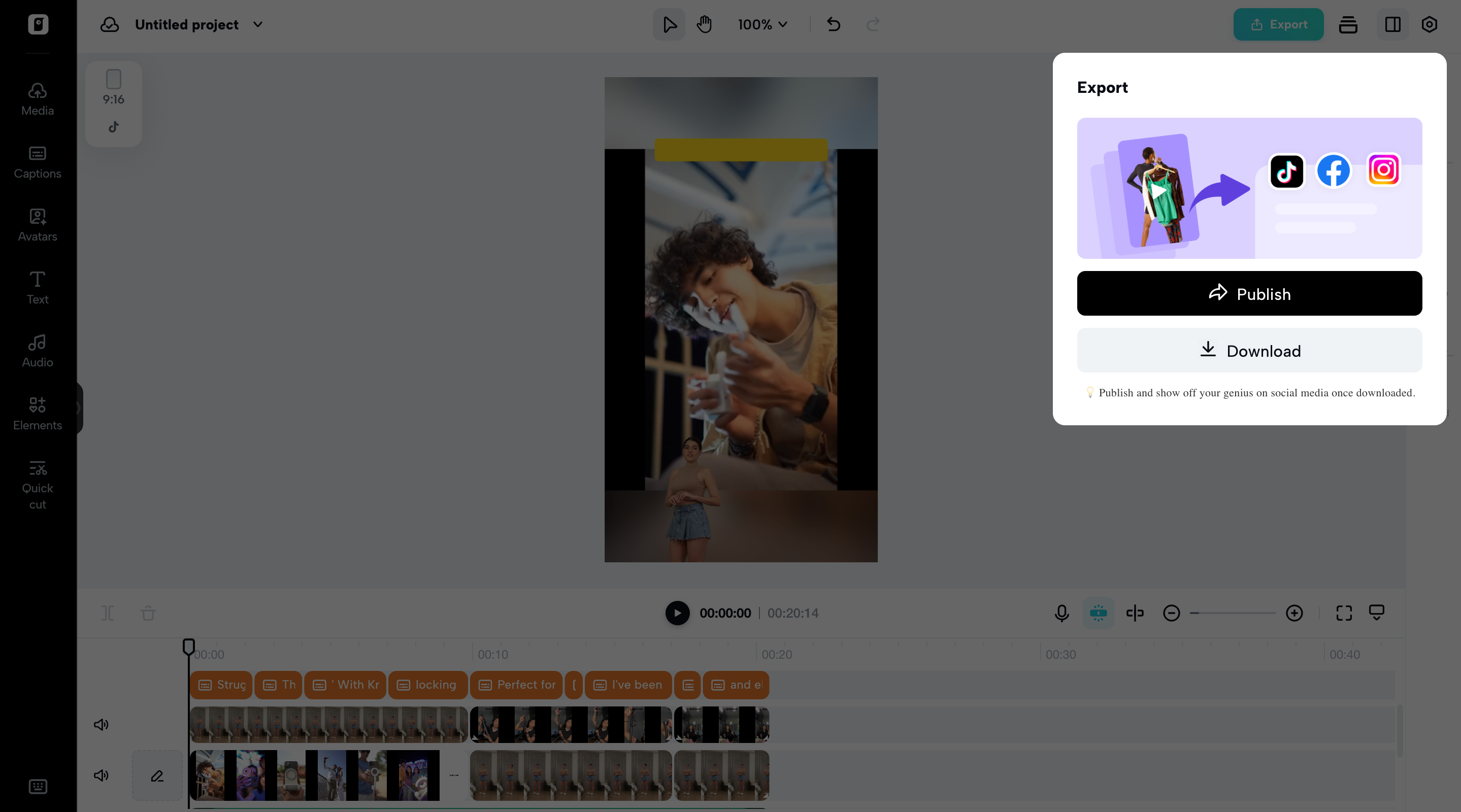 Export your video