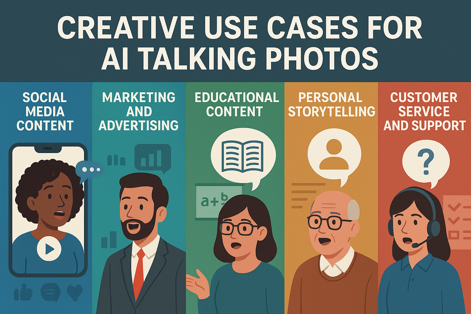 Use cases of AI talking photos