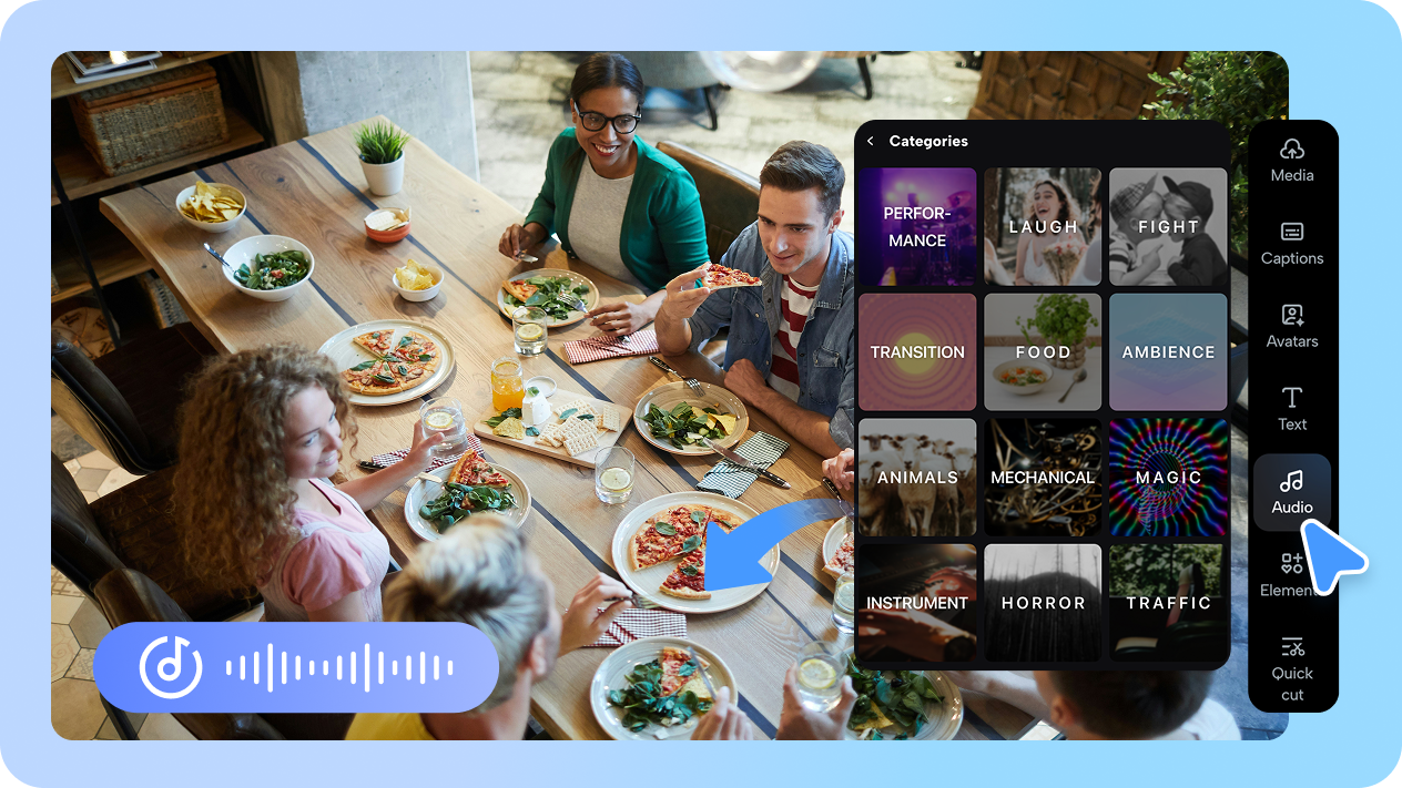 Pippit vast music library