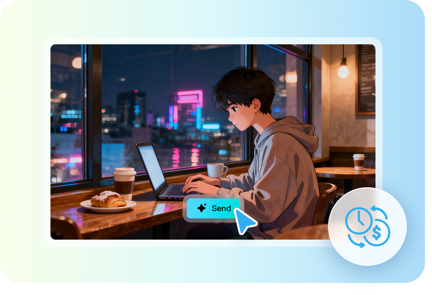 無料のオンラインローファイ背景作成ツール