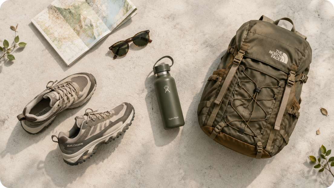 Multi-reference product flat lay
