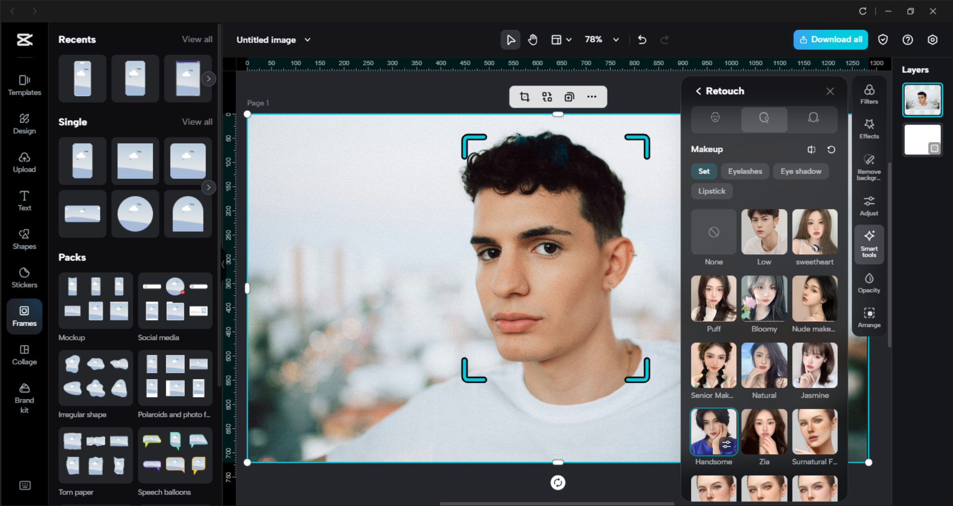 Interfaz del CapCut editor de video de escritorio - el editor de fotos de belleza más querido