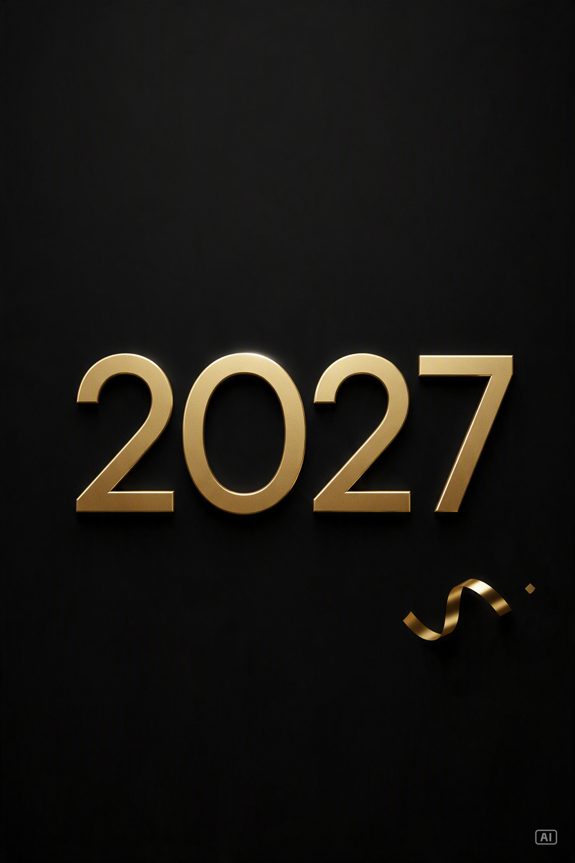 New Year card minimalist countdown image generated by Pippit
