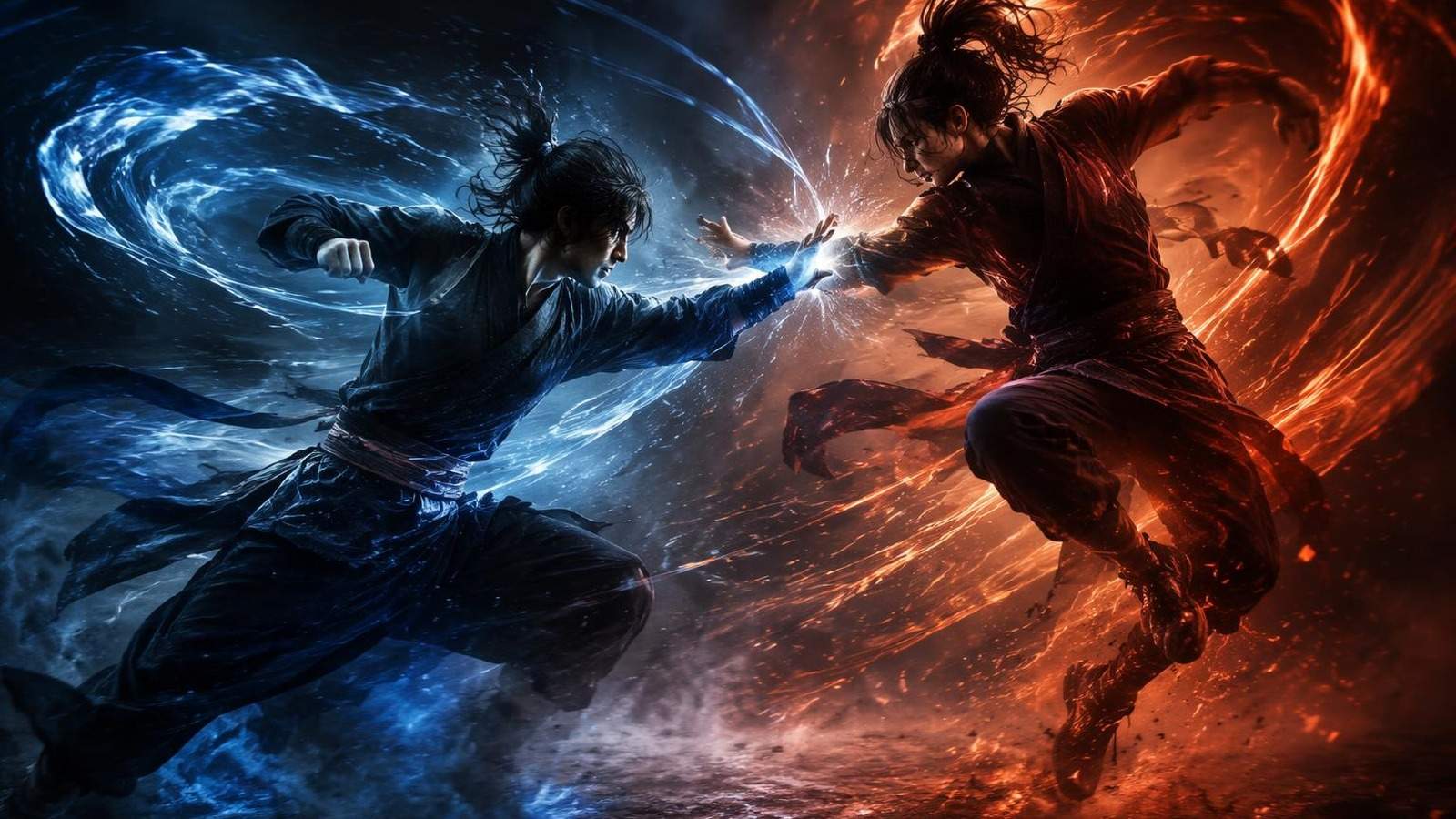 fight scene motion transfer AI template cover