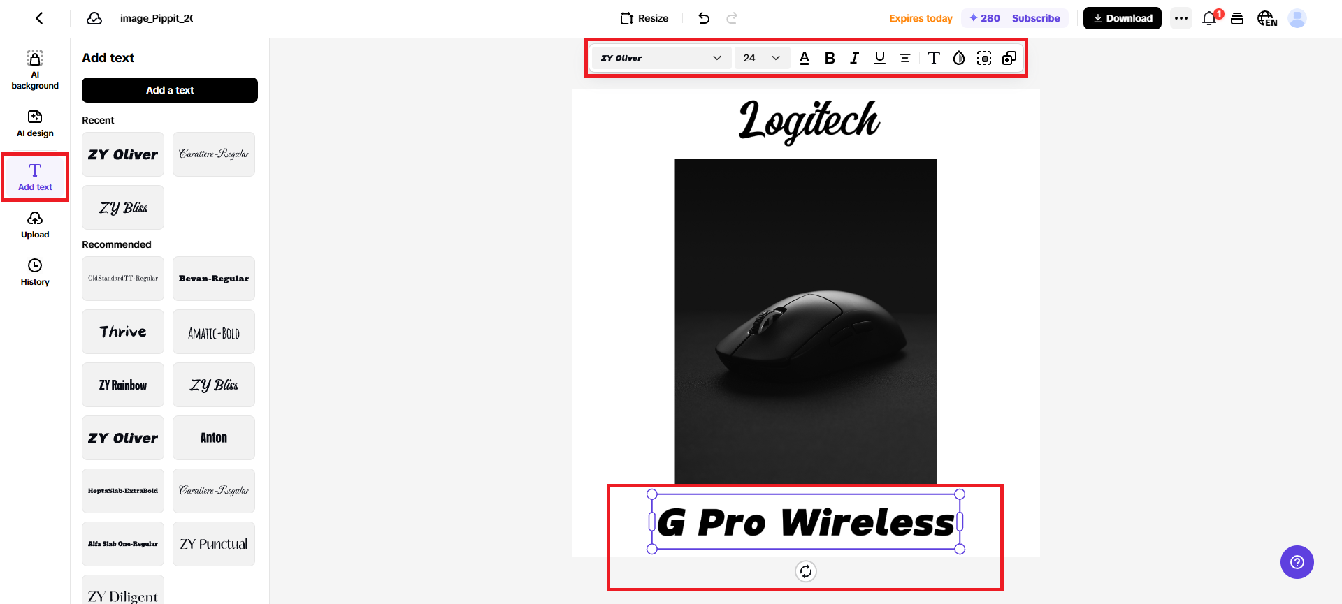 Enter your poster text