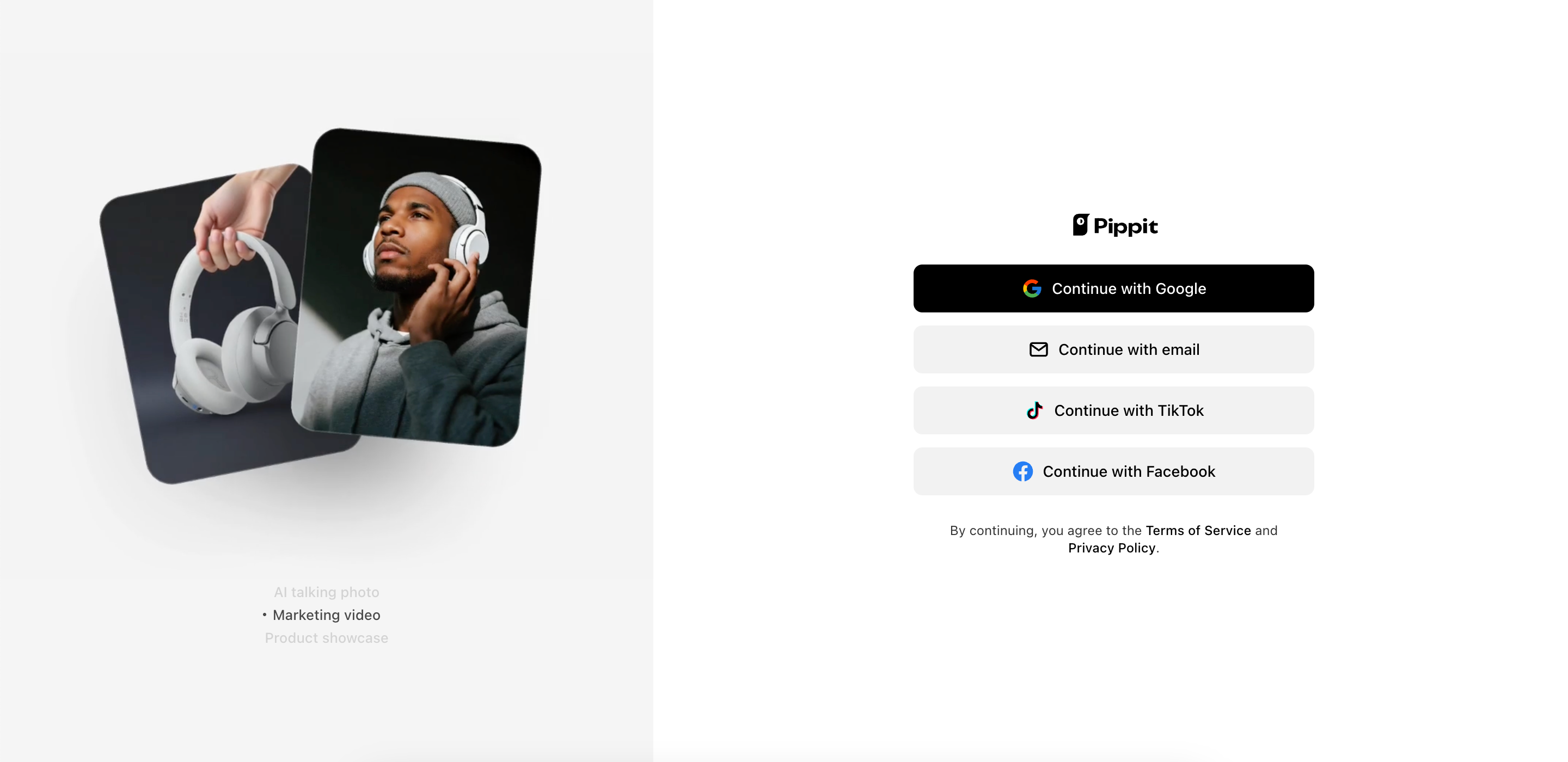 Συνδεθείτε στο Pippit