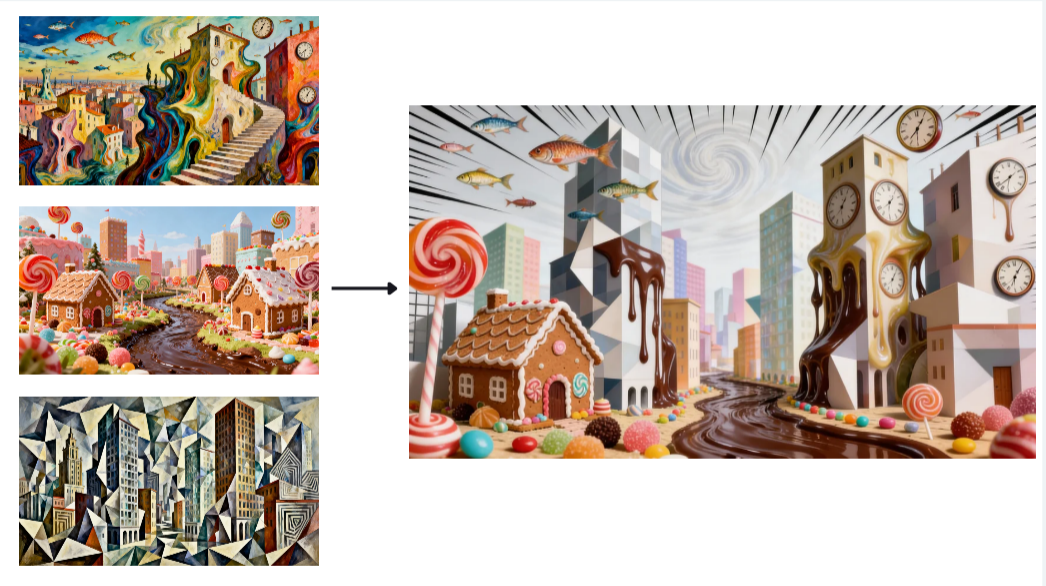 Dreamina의 다중 이미지 융합 기능