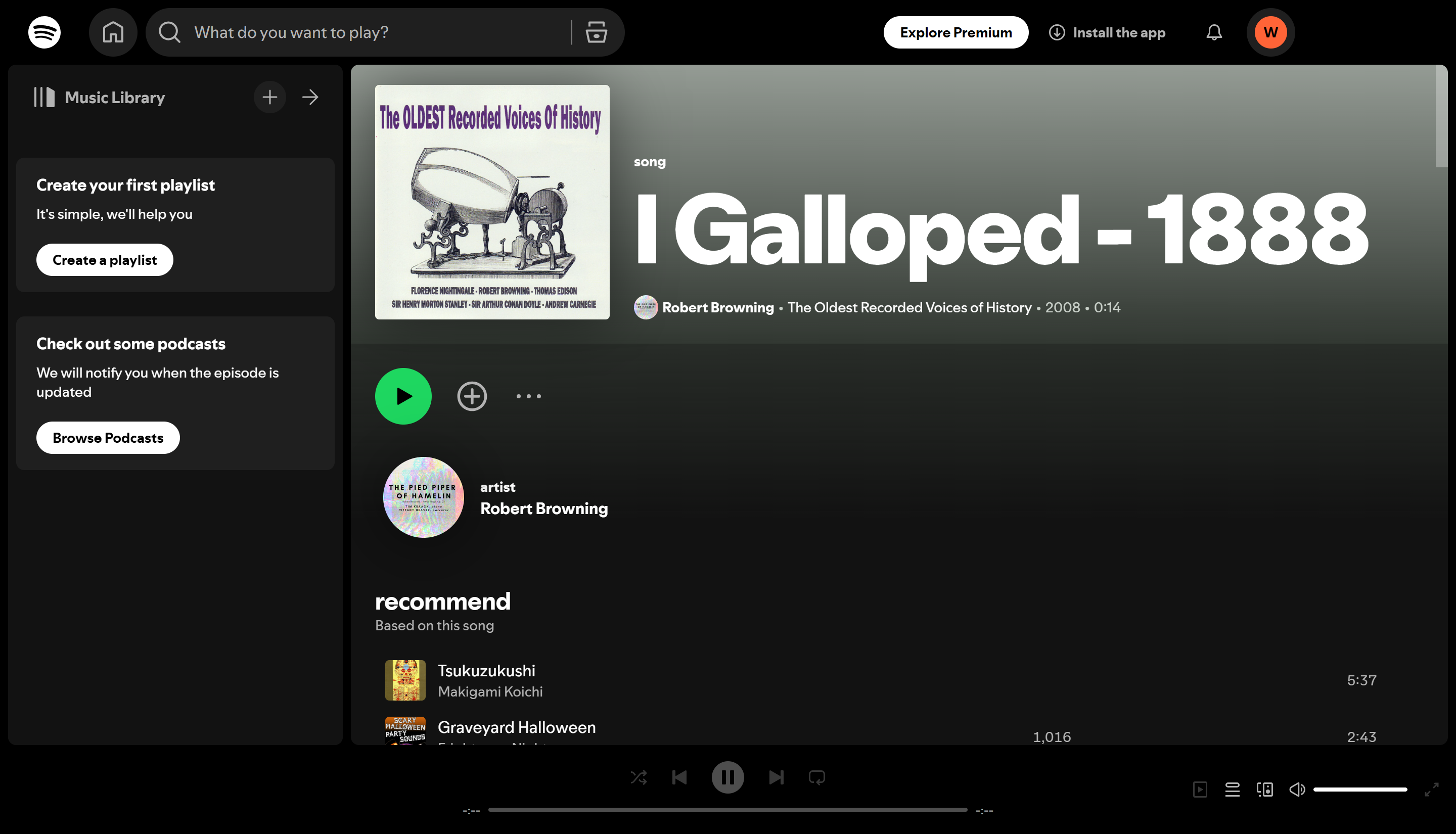 7 เพลงที่เก่าแก่ที่สุดใน Spotify: คลาสสิกที่ต้องฟัง: ฉันควบ (1888)