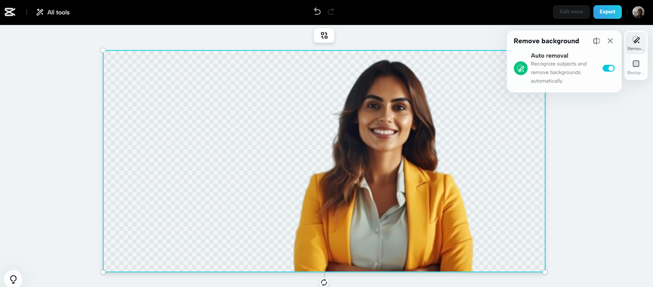 Remove and change the background