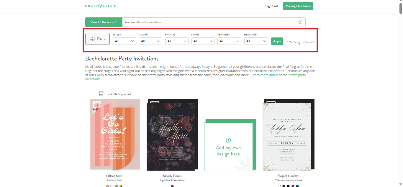 Wählen Sie ein Basisdesign