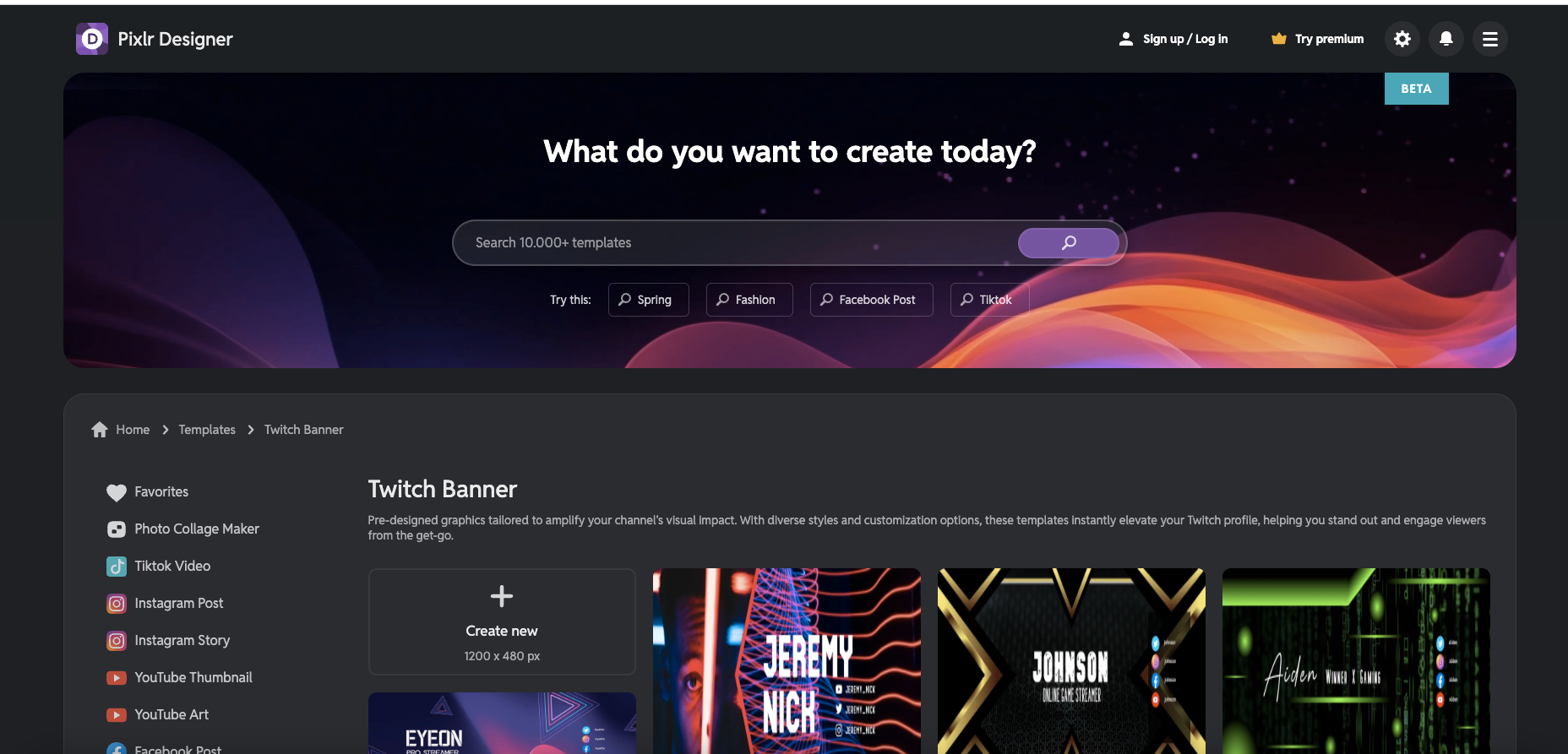 ai Twitch banner generator