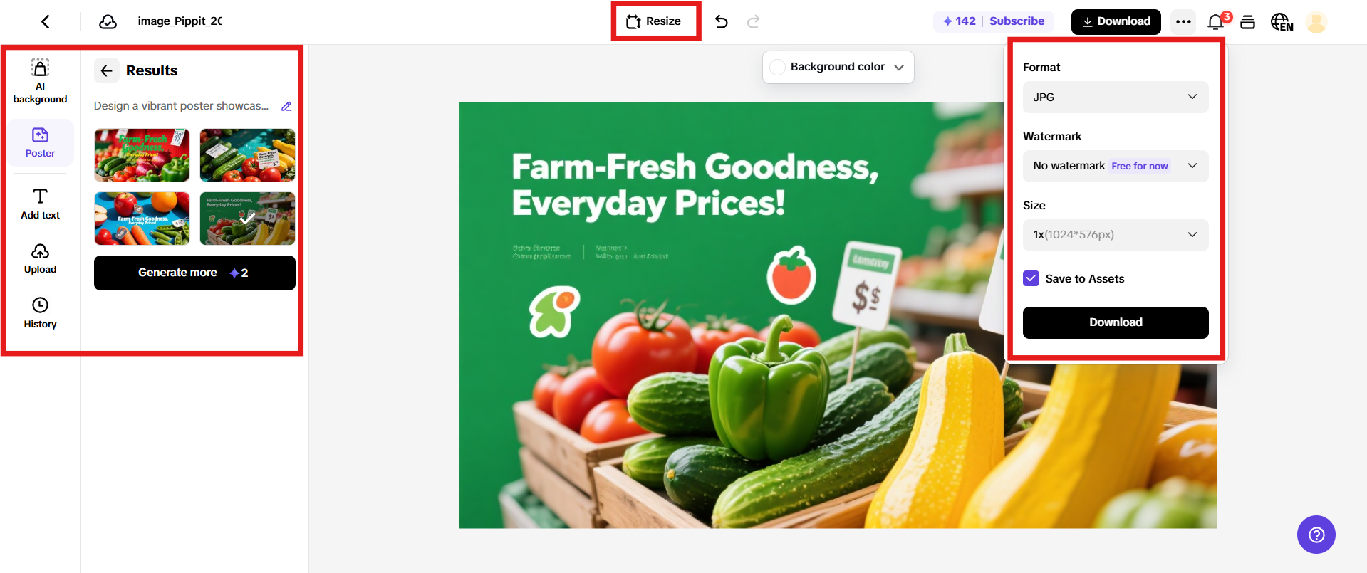 Piliin, i-customize, at i-download ang poster.