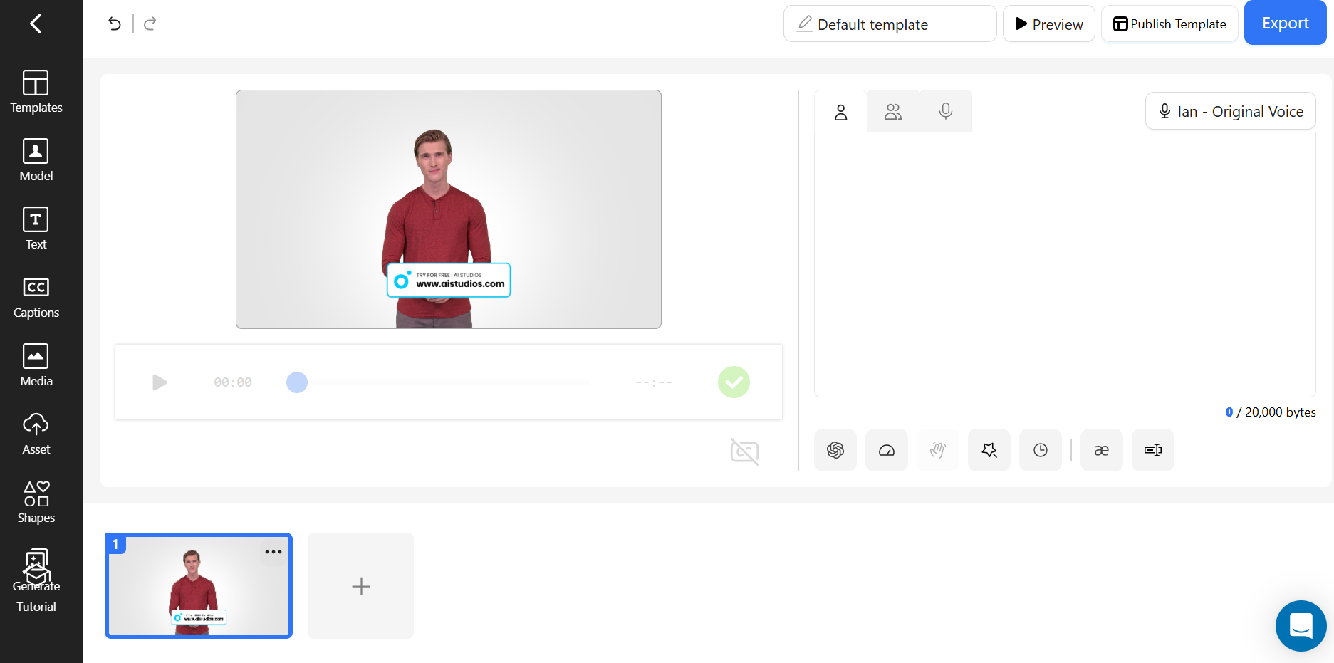 AI tool text to video
