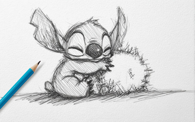 Imagen que muestra un boceto en estilo caricatura.