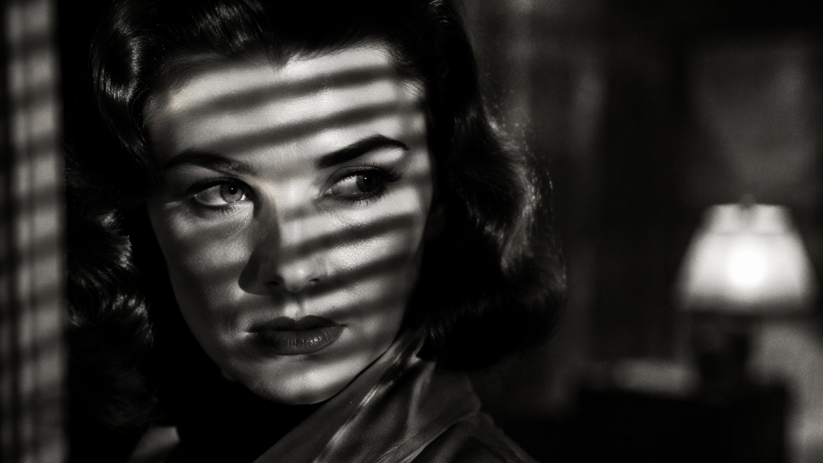 Dreamina Film Noir Filter Prompt Beispiel 6: Classic Noir Nahaufnahme