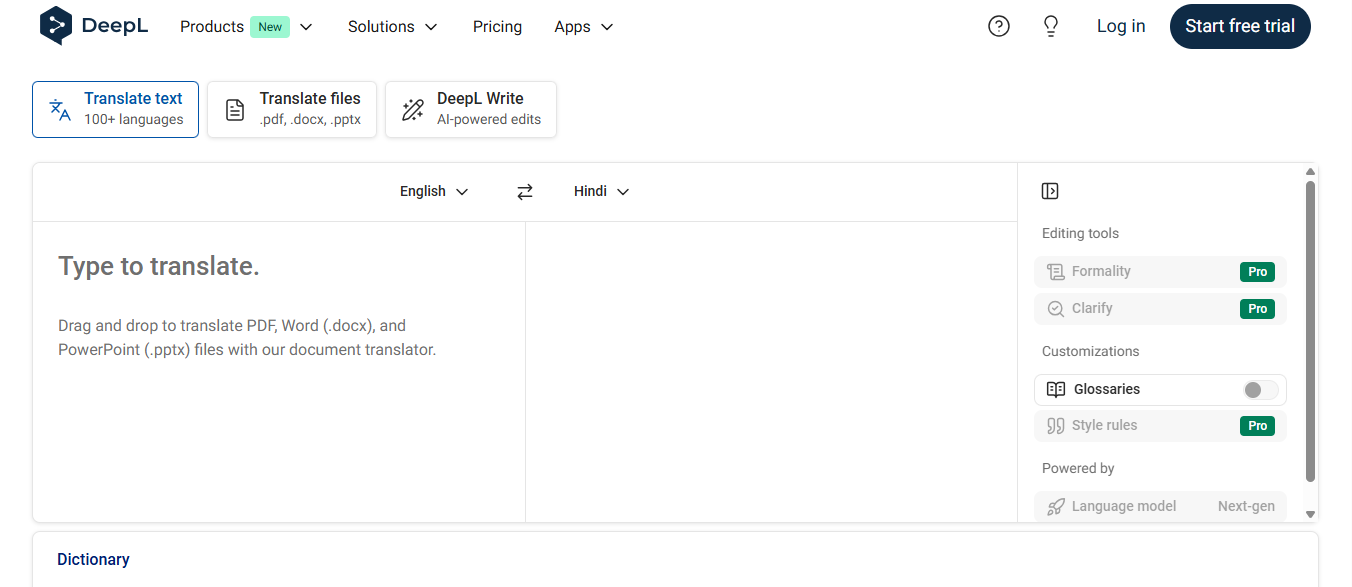 Open DeepL Translate