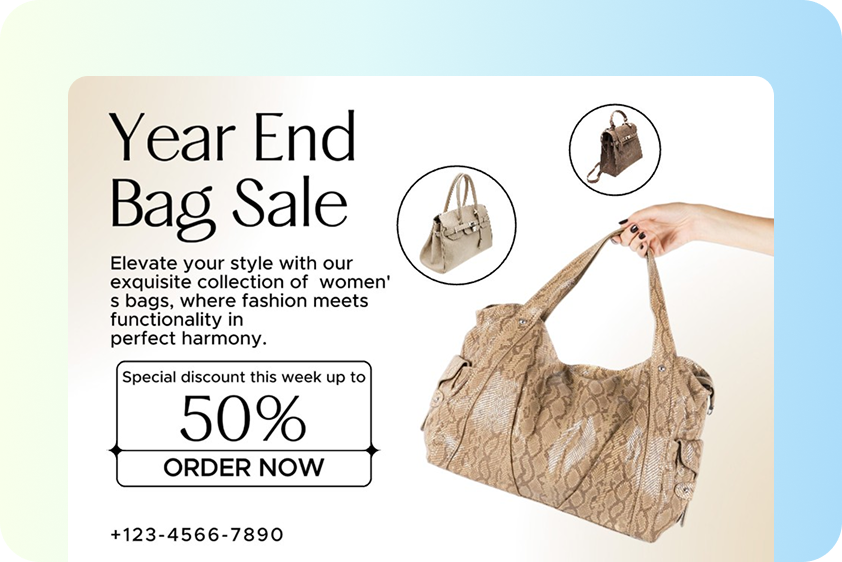 Focused promo and ad visuals