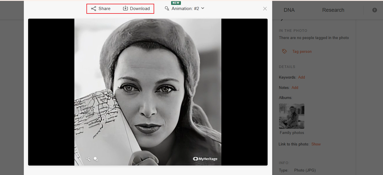 myheritage photo animation free
