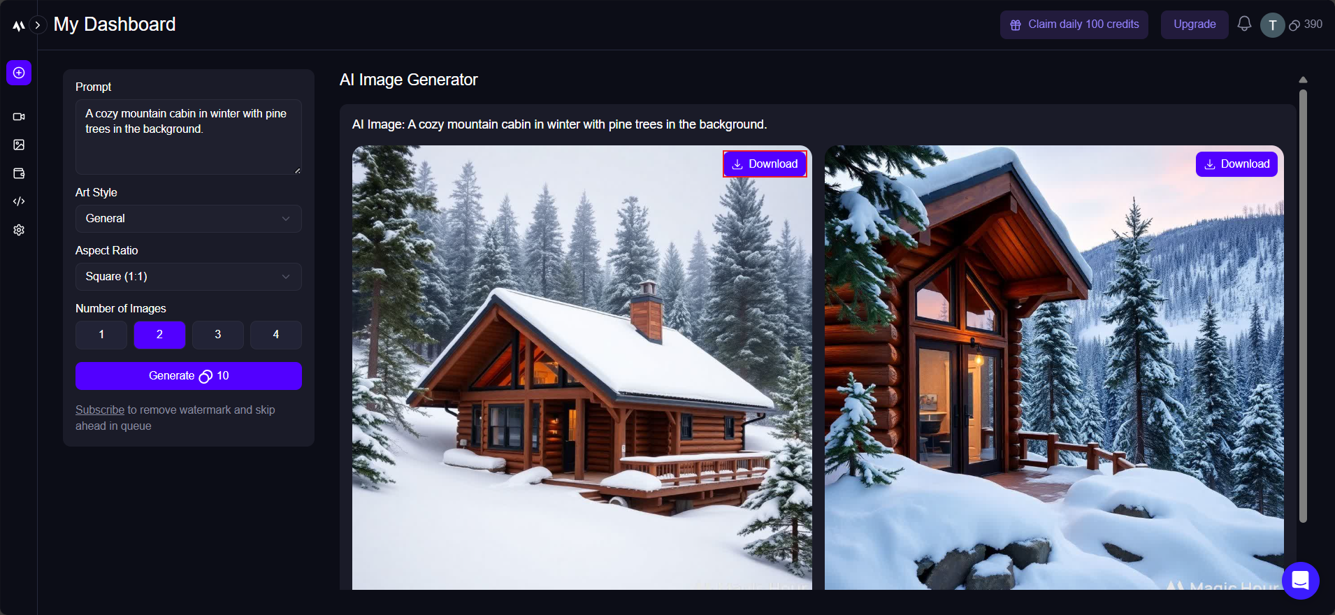 generator gambar AI Magic Hour
