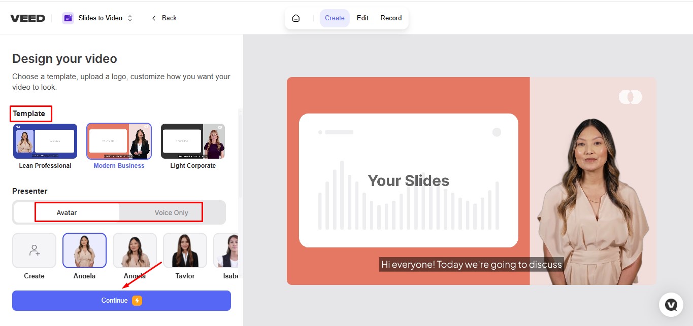 Exportieren Sie Ihr Video aus VEED