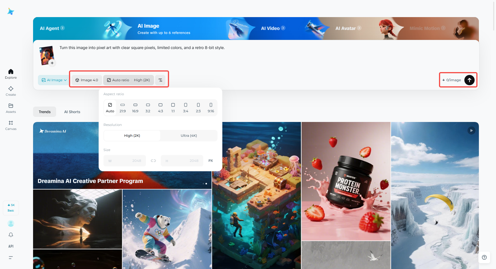Settings and generate